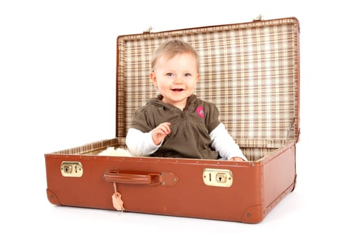 in a suitcase
