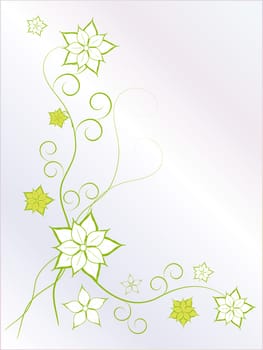 Floral Background Blossoms Green