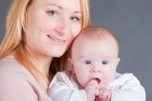portrait of mother with her child
