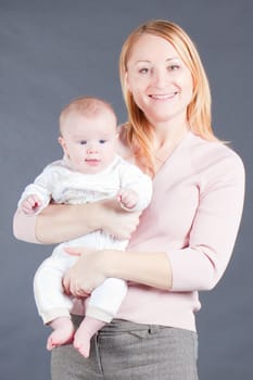 portrait of mother with her child