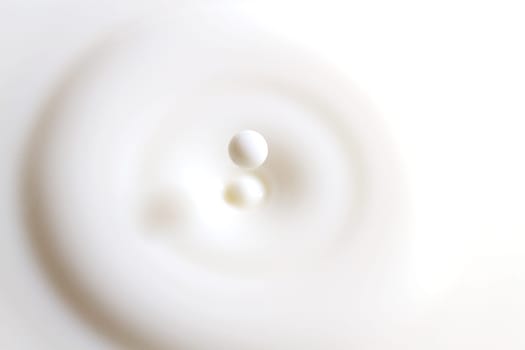 a drop of milk
