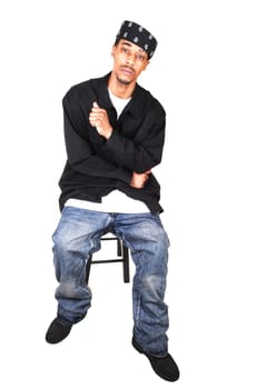 Young black man.