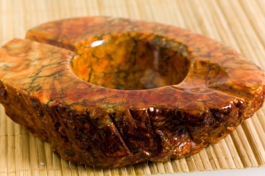 ashtray made of stone