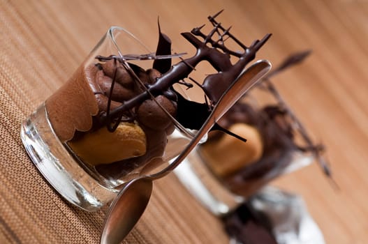 Mousse au Chocolat in a glass