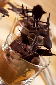 Mousse au Chocolat in a glass
