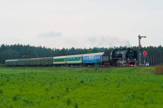 Retro steam train