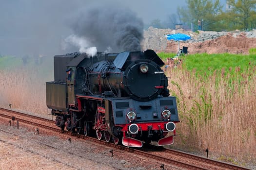 Old steam locomotive
