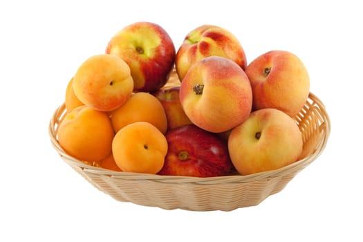 Pome fruit in a basket incl. pruning path