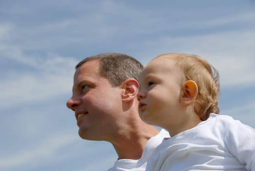 Proud father -watching-