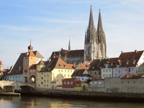 Regensburg Cathedral and Danube