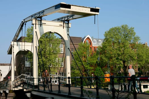 Drawbridge In Amsterdam