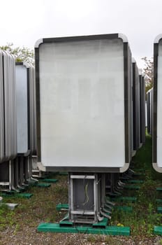 Collection of advertising boards