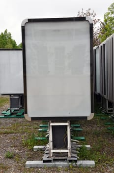 Collection of advertising boards