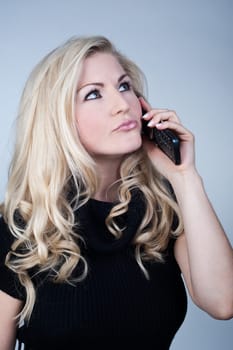 Woman talking on the phone