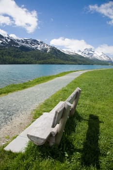 At Lake Silvaplana