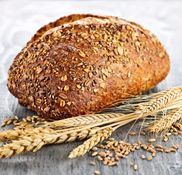 Loaf of multigrain bread
