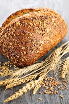 Loaf of multigrain bread