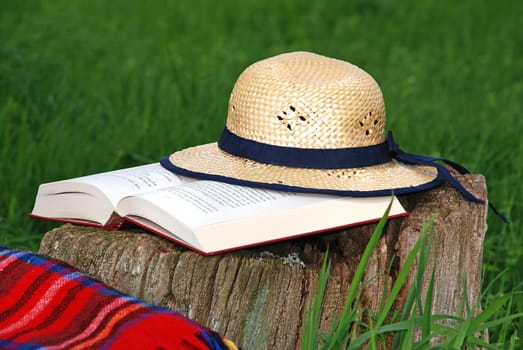 Reading outdoors