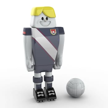 3D Soccer Player - Team USA
