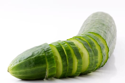 sliced cucumber