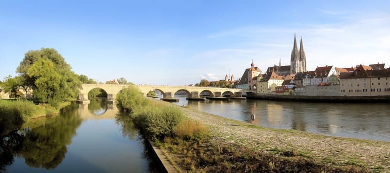 Regensburg Cathedral with Danube