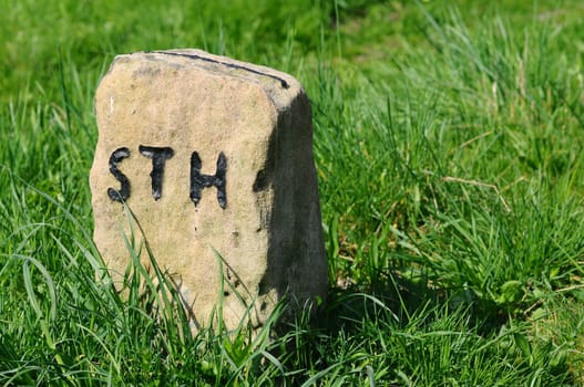old boundary stone