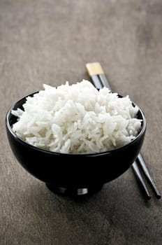 Rice bowl and chopsticks