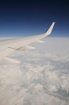 View from an airplane