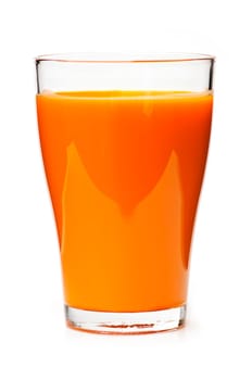 Carrot juice in glass