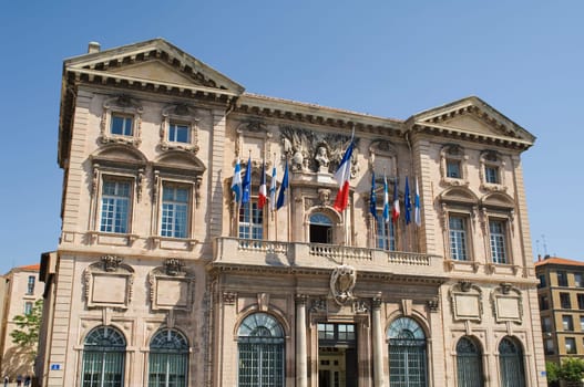 The town hall in Marseille in France