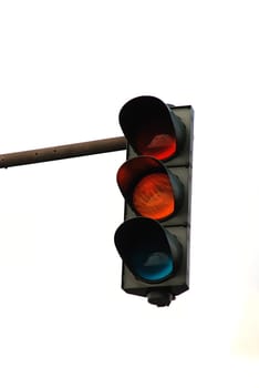 Traffic light orange