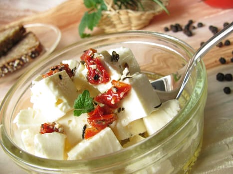 Pickled cheese