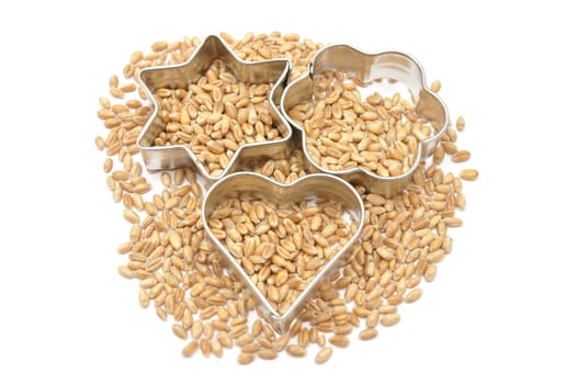 Cookie cutter with cereal grains
