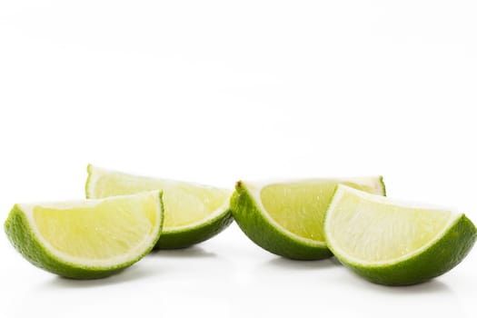 Four pieces of lime