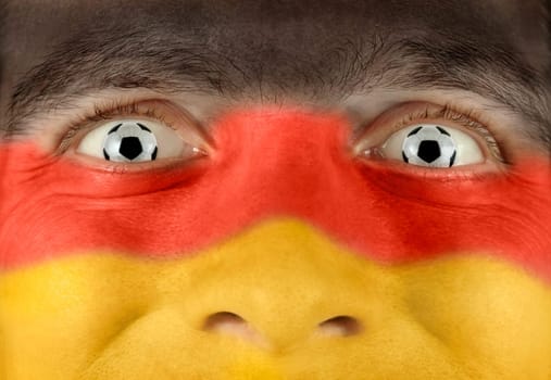 German fan in football fever