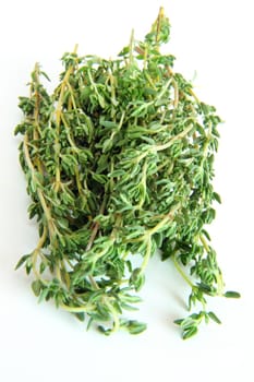 thyme isolated on white background