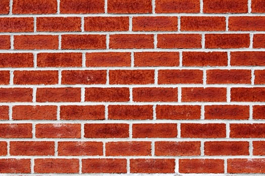 brick wall - periodic whites line on red brick
