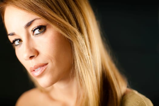 woman looking at camera and smiling