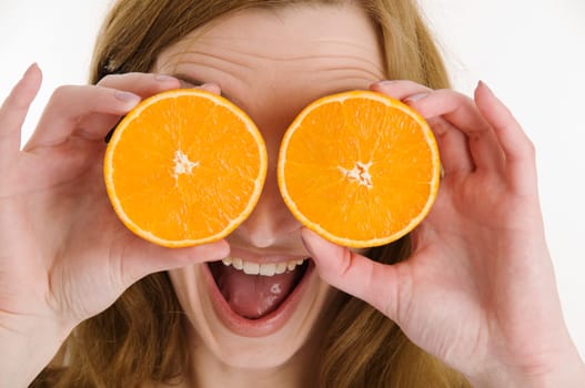 oranges and mouth open horizontal