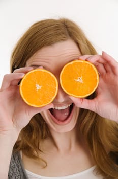 oranges and mouth open vertical