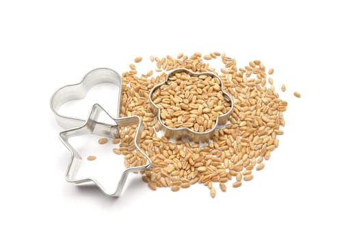 Cookie cutter with cereal grains