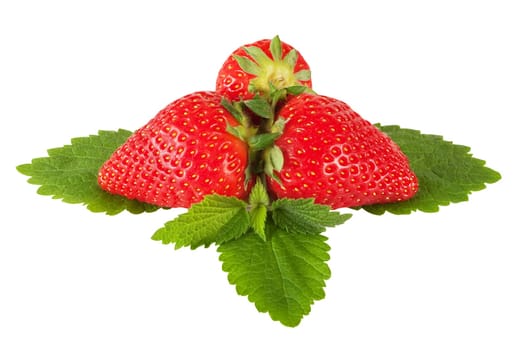 Strawberry with exact clipping path