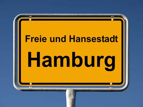 Place sign of Hamburg