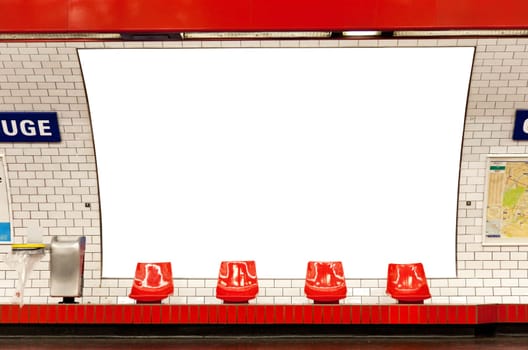 billboard in subway