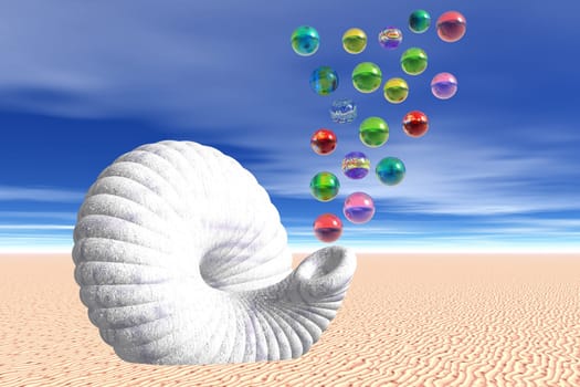 colorful air bubbles