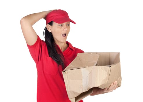 Beautiful dealer with box