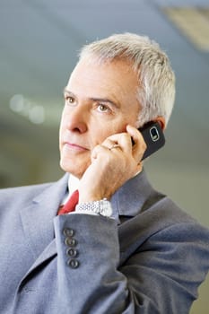 mature businessman in office