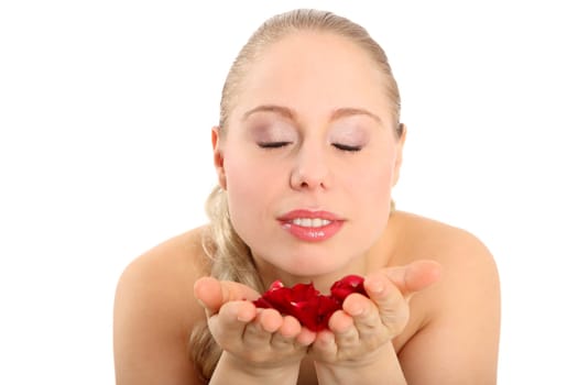 the scent of rose petals