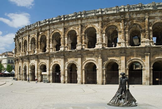 The arena in Nîmes in France