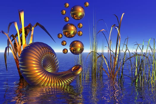 golden shell